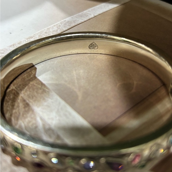 Brighton Silver tone Multicolor Gemstone Bangle Bracelet - Picture 5 of 9